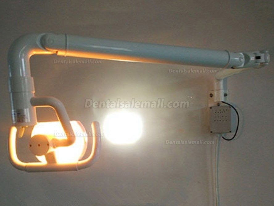 50W Wall Hanging Dental Medical Oral Halogen Light Lamp with Arm Shadowless Cold Light